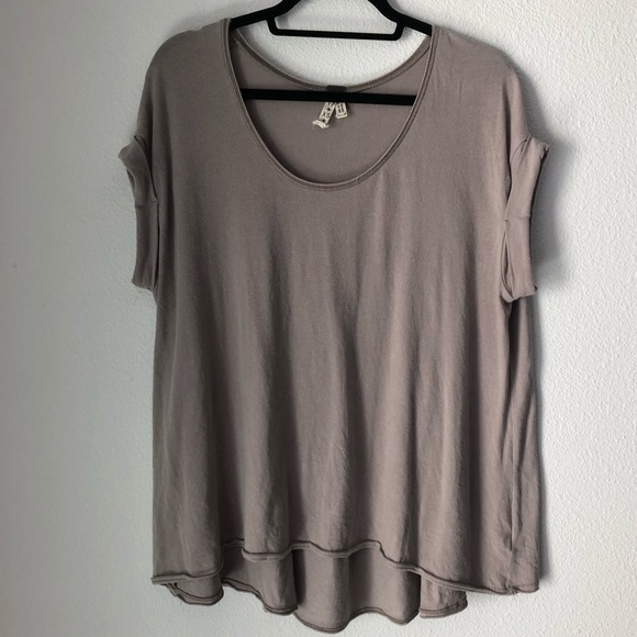 Free People Tops - FREE PEOPLE Taupe Trapeze Boho Swing Tank